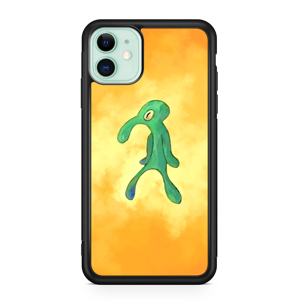 Bold and Brash Squidward Painting iPhone 12 mini Case