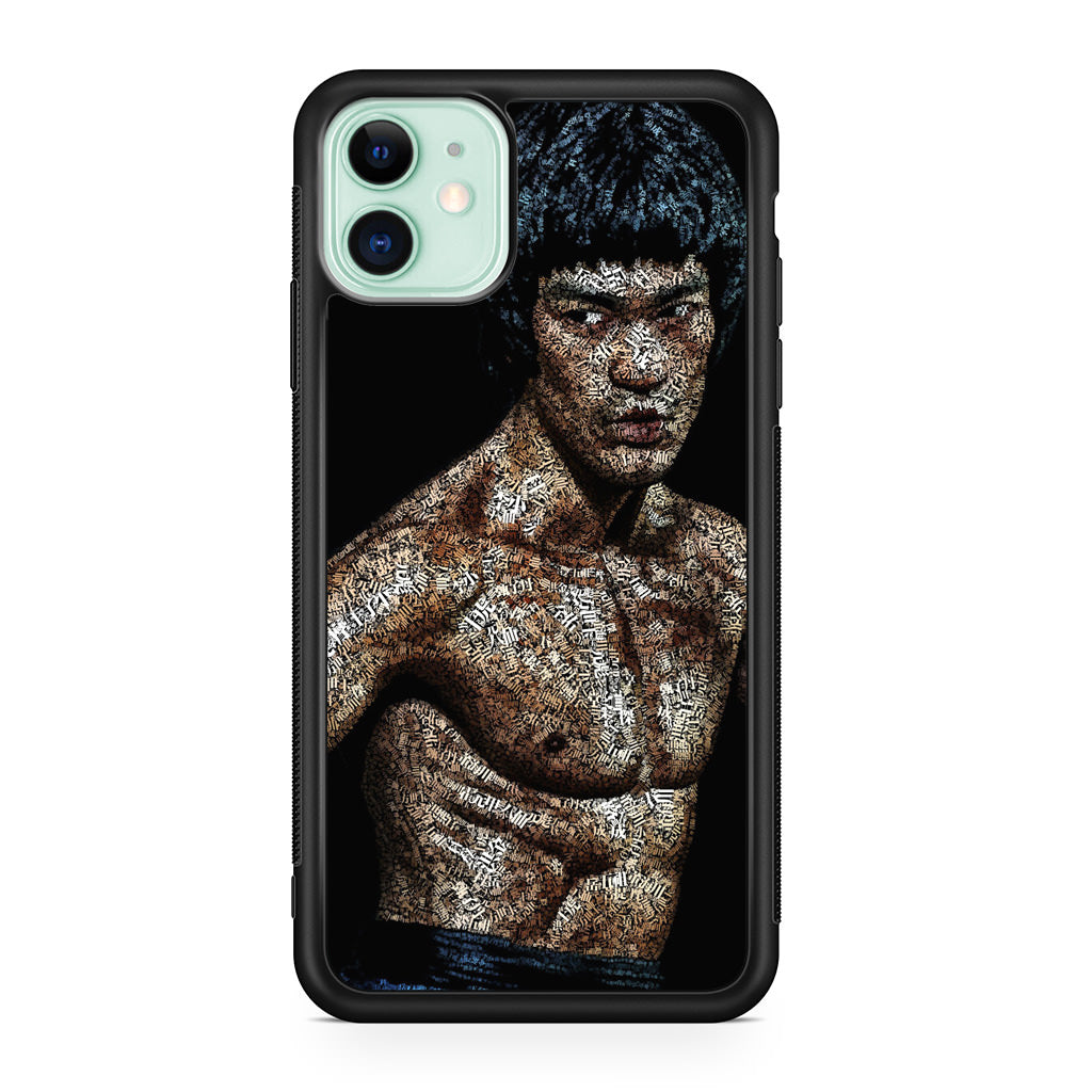 Bruce Lee Typograph iPhone 12 Case