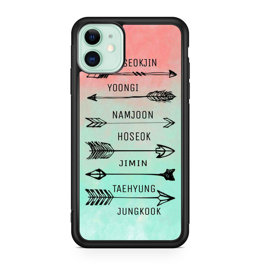 BTS Members Name iPhone 12 mini Case