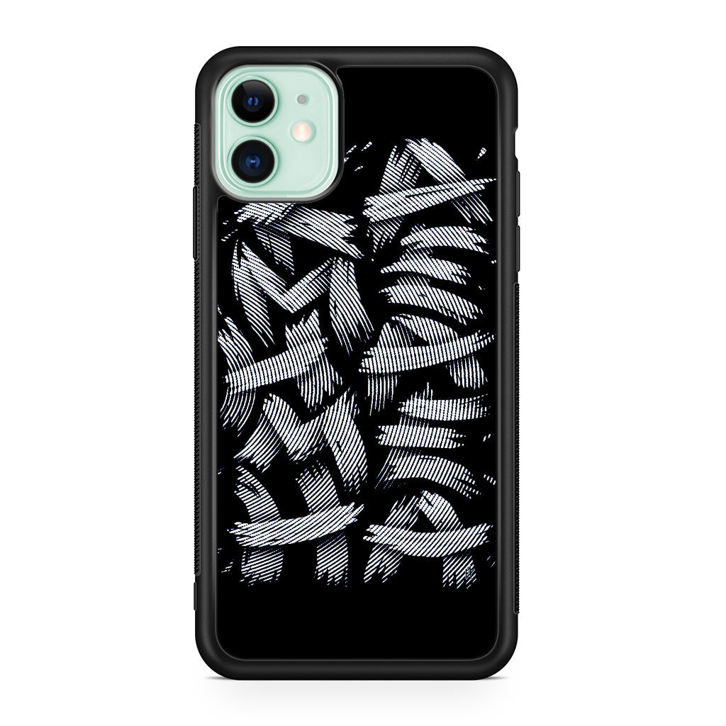 Dragon Ball Kamehameha Font Art iPhone 12 Case