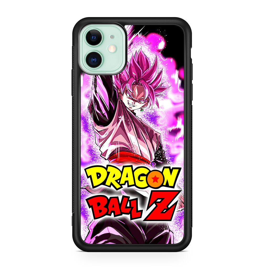 Dragon Ball Z Son Goku Black Rose Saiyan iPhone 12 Case