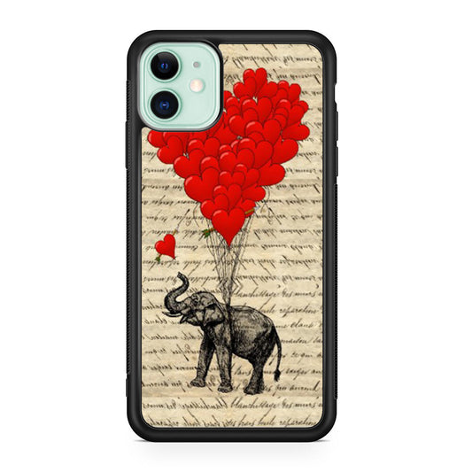 Elephant And Heart iPhone 12 Case