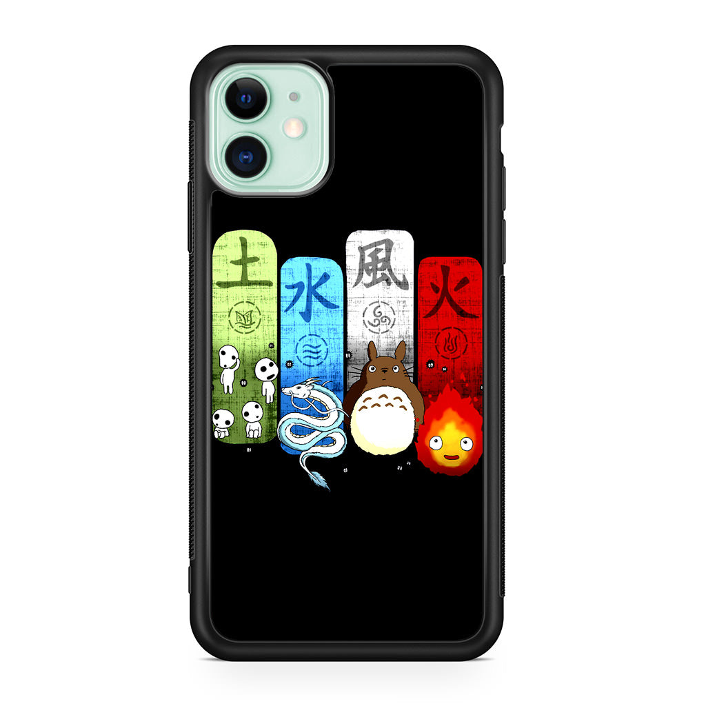 Ghibli Elemental Charms iPhone 12 Case