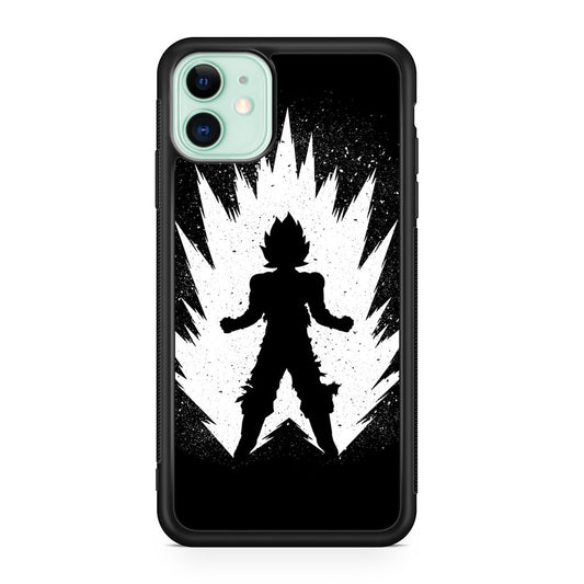 Goku Super Saiyan Black White iPhone 12 Case