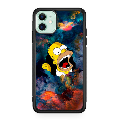 Homer Behind The Black Hole iPhone 12 Case