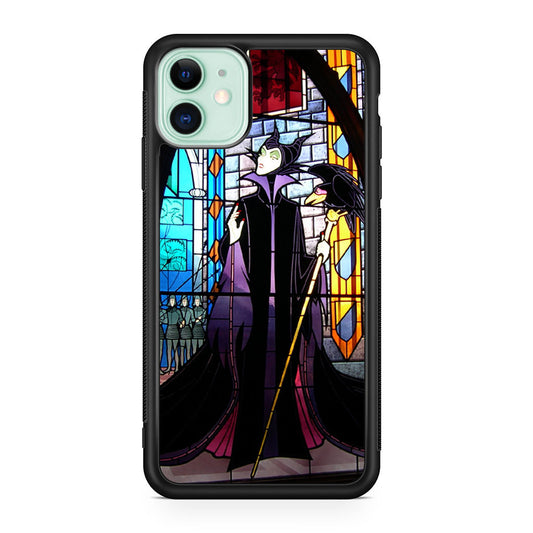 Maleficent Sleeping Beauty Glass Art iPhone 12 Case