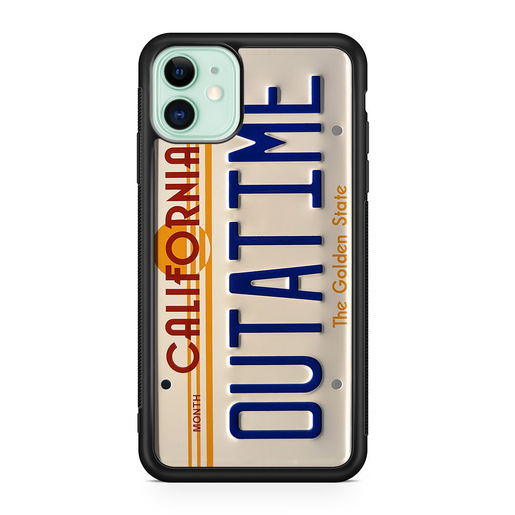 Back to the Future License Plate Outatime iPhone 11 Case