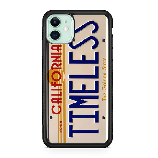 Back to the Future License Plate Timeless iPhone 11 Case