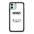 NASA Minimalist White iPhone 12 Case