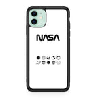 NASA Minimalist White iPhone 12 mini Case