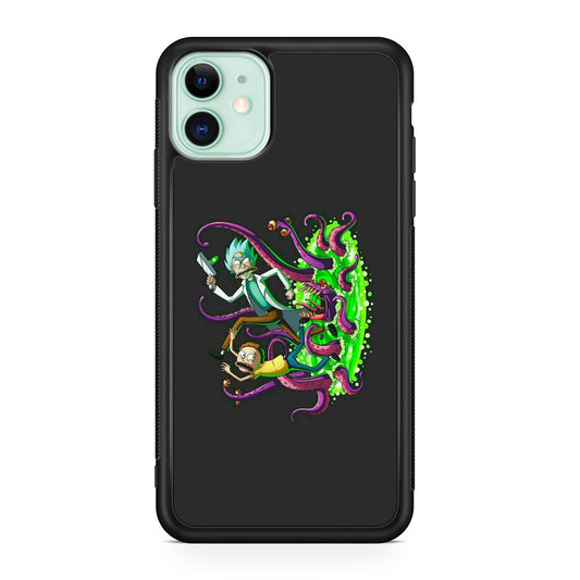Rick And Morty Pass Through The Portal iPhone 11 Case