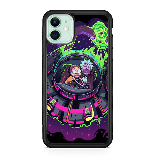 Rick And Morty Spaceship iPhone 11 Case