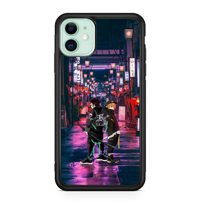 Tanjiro And Zenitsu in Style iPhone 11 Case