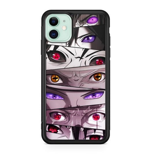 The Powerful Eyes on Naruto iPhone 11 Case