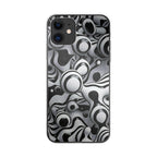 Abstract Art Black White iPhone 12 Case