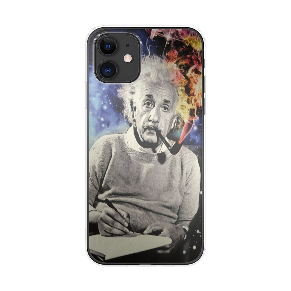 Albert Einstein Smoking iPhone 12 Case
