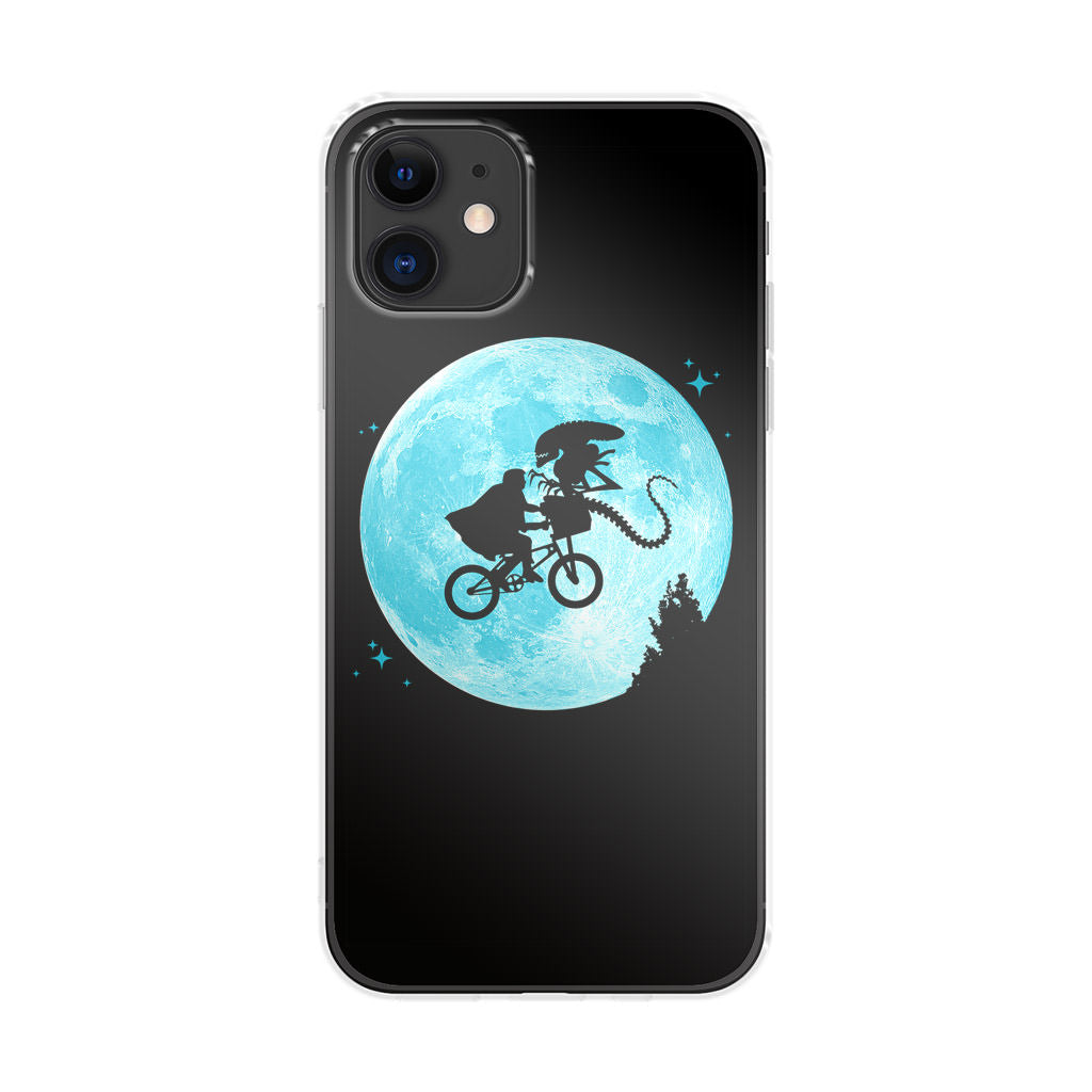 Alien Bike to the Moon iPhone 12 Case