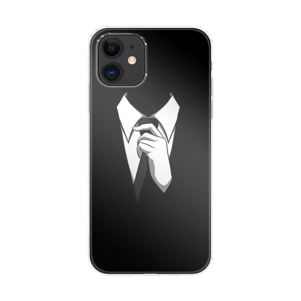 Anonymous Black White Tie iPhone 11 Case