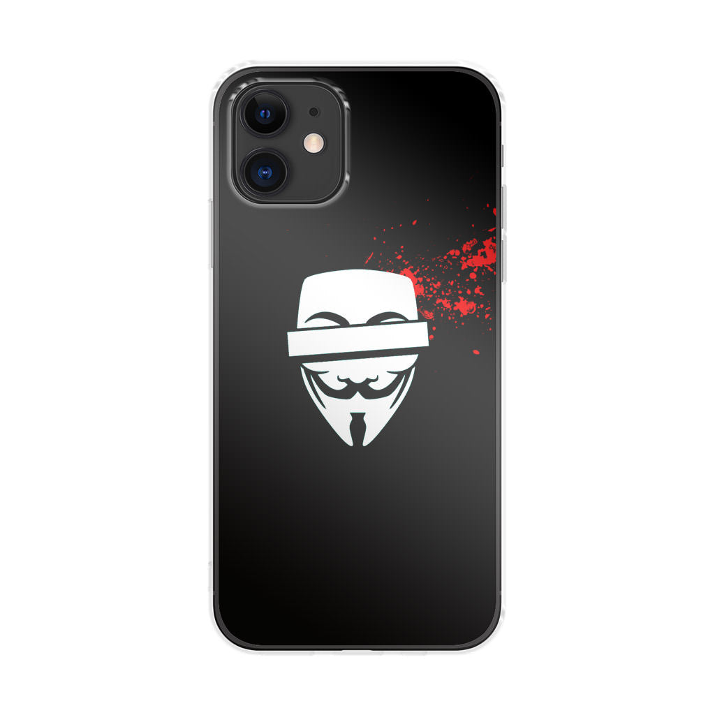 Anonymous Blood Splashes iPhone 12 Case
