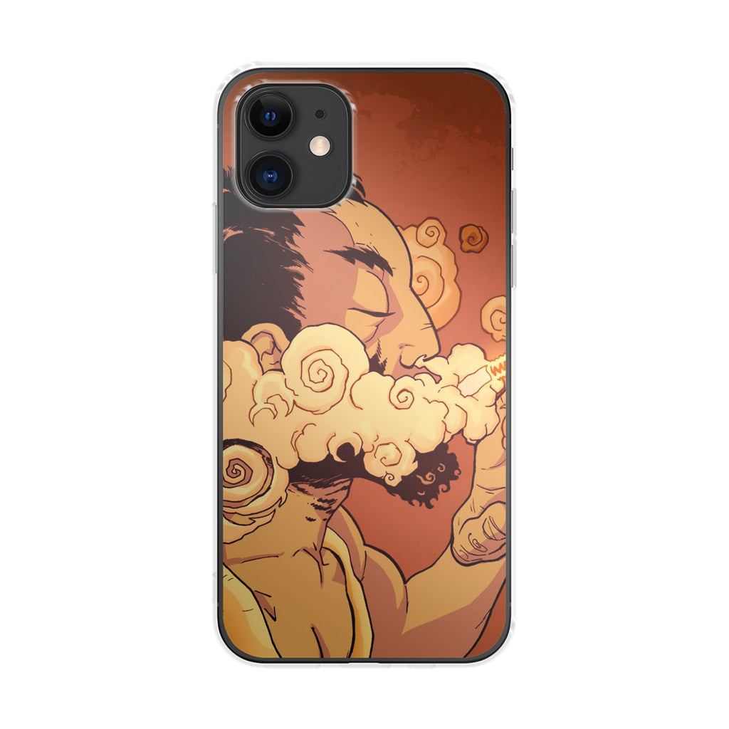 Artistic Psychedelic Smoke iPhone 12 mini Case