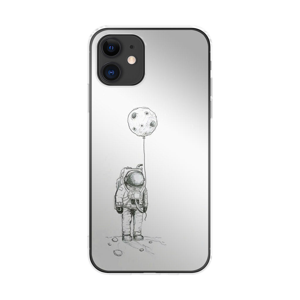 Astronaut Moon Balloon iPhone 12 Case