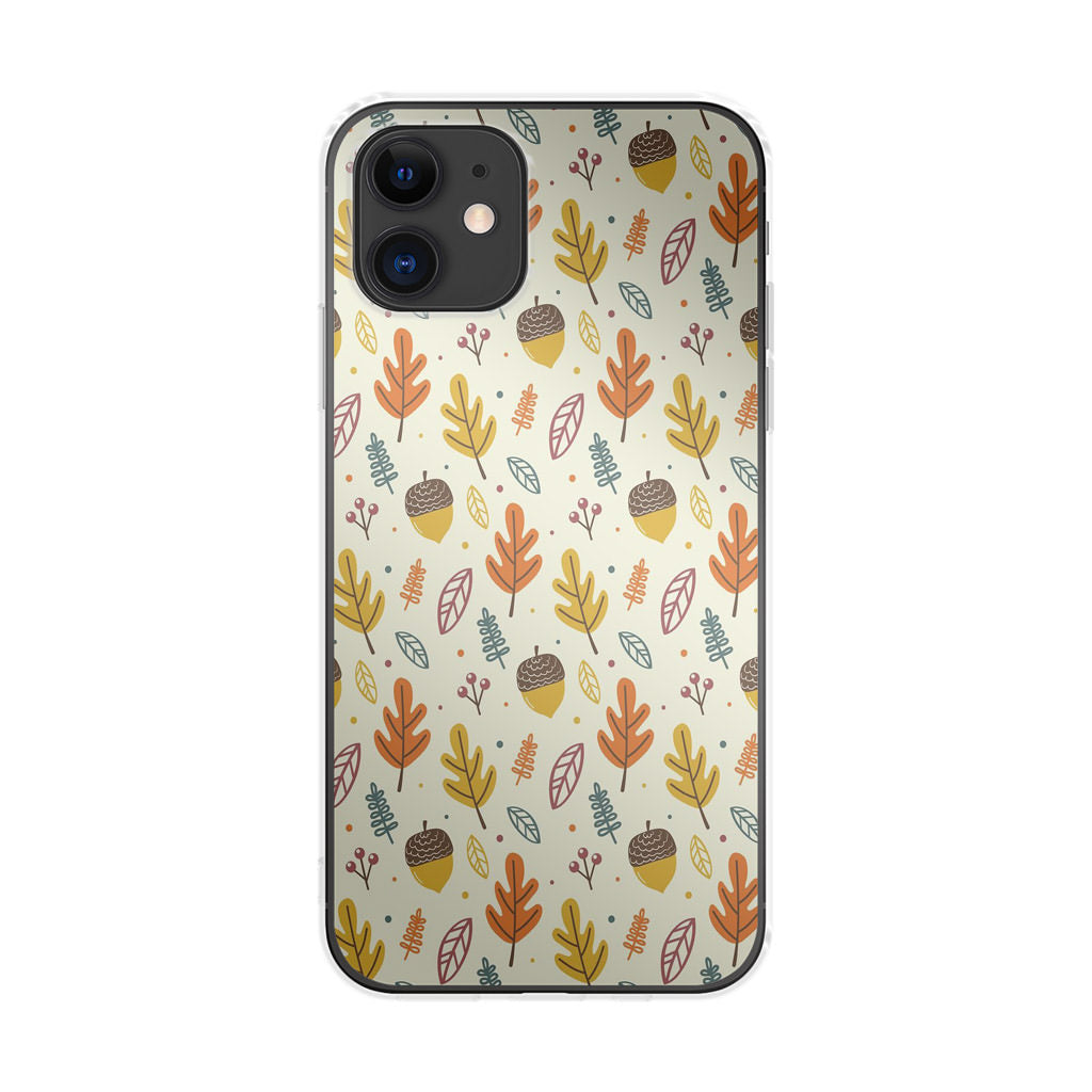 Autumn Things Pattern iPhone 12 Case
