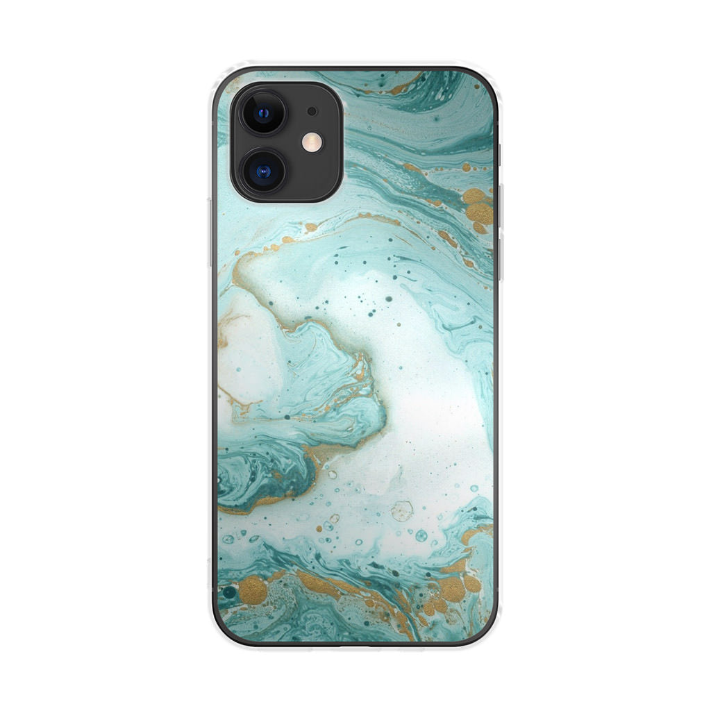 Azure Water Glitter iPhone 12 mini Case
