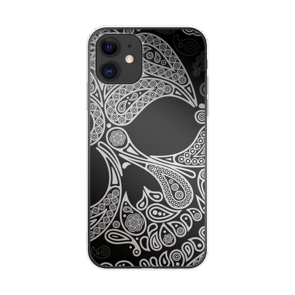 Black Skull iPhone 12 Case