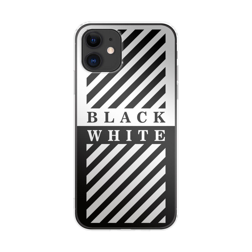 Black White Stripes iPhone 11 Case