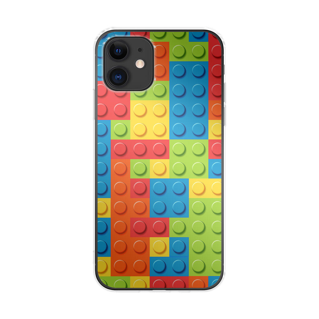 Blocks Rainbow Pattern iPhone 11 Case