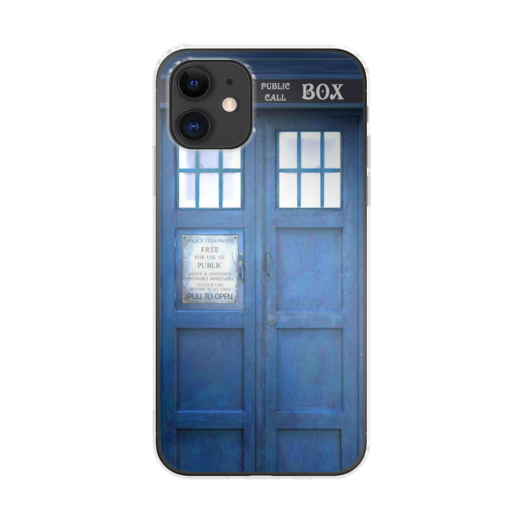 Blue Police Call Box iPhone 11 Case