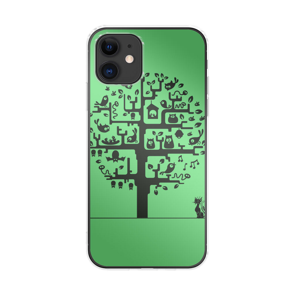 Cat Tree iPhone 12 mini Case