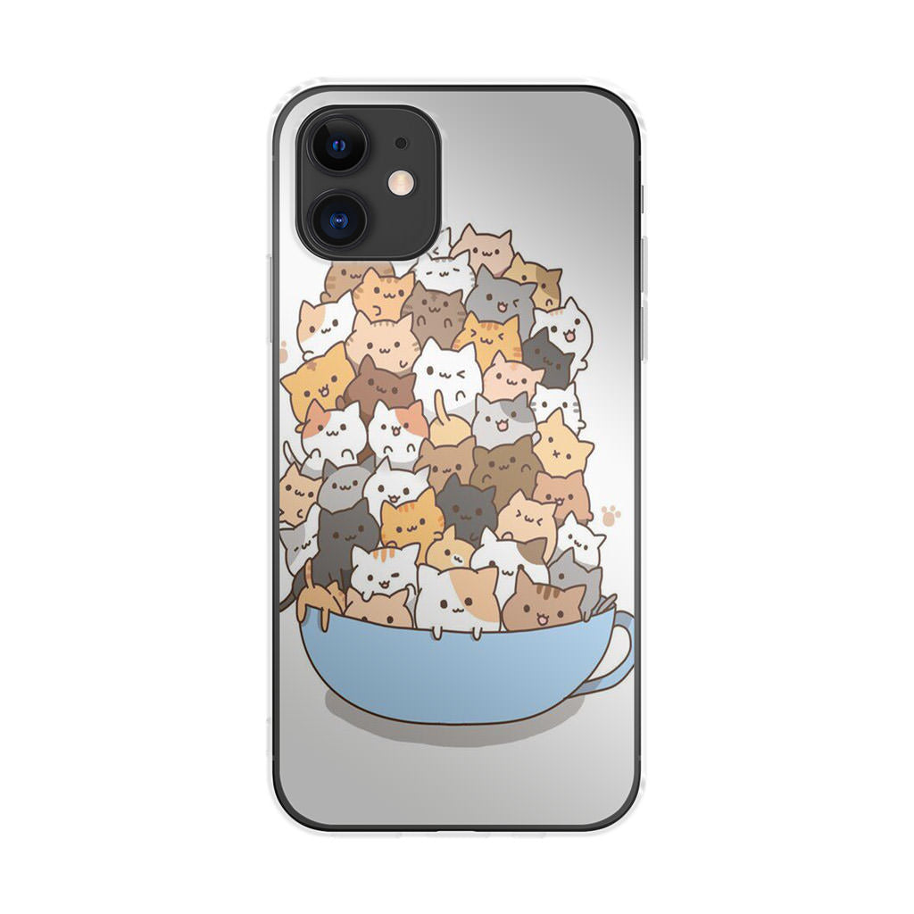 Cats on A Bowl iPhone 12 Case
