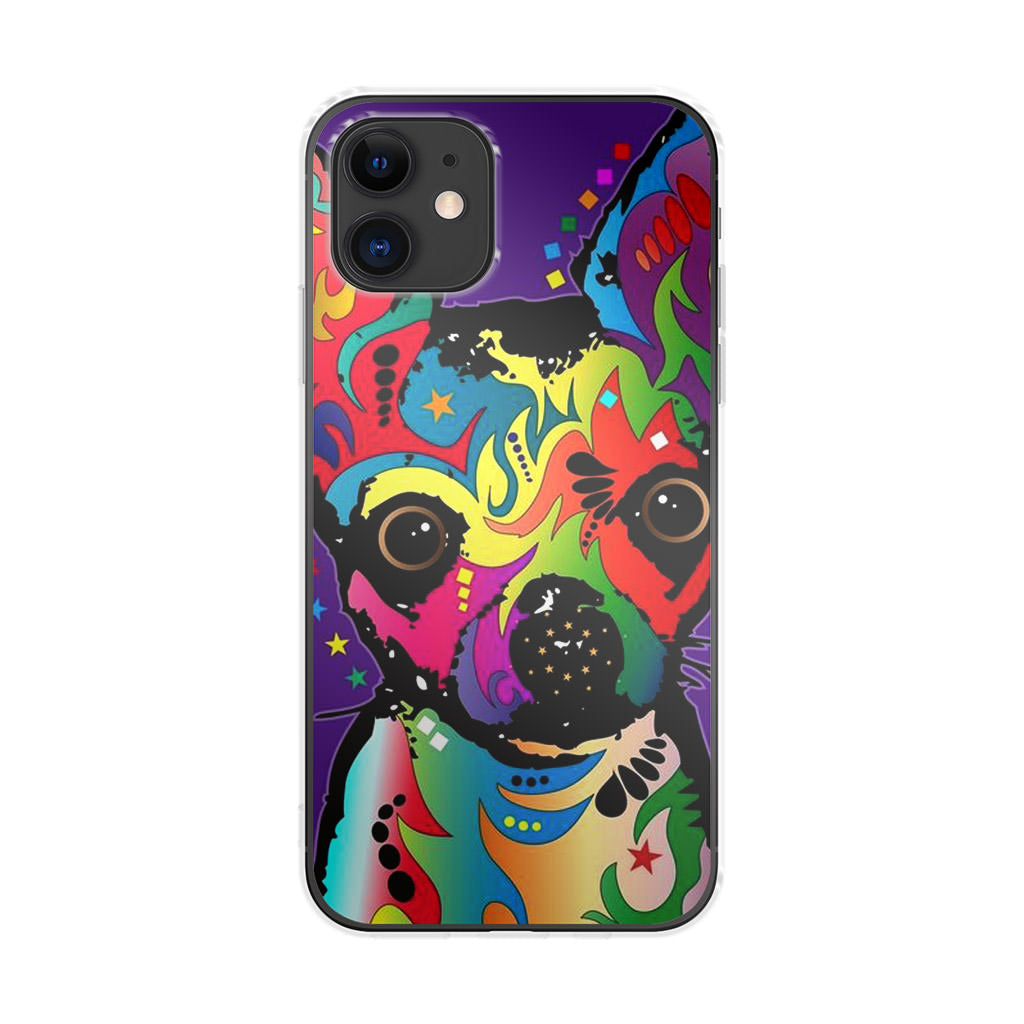 Colorful Chihuahua iPhone 12 Case
