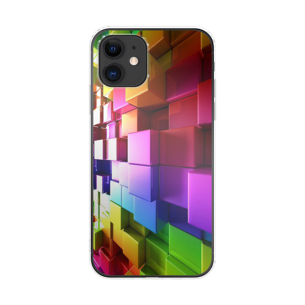 Colorful Cubes iPhone 11 Case