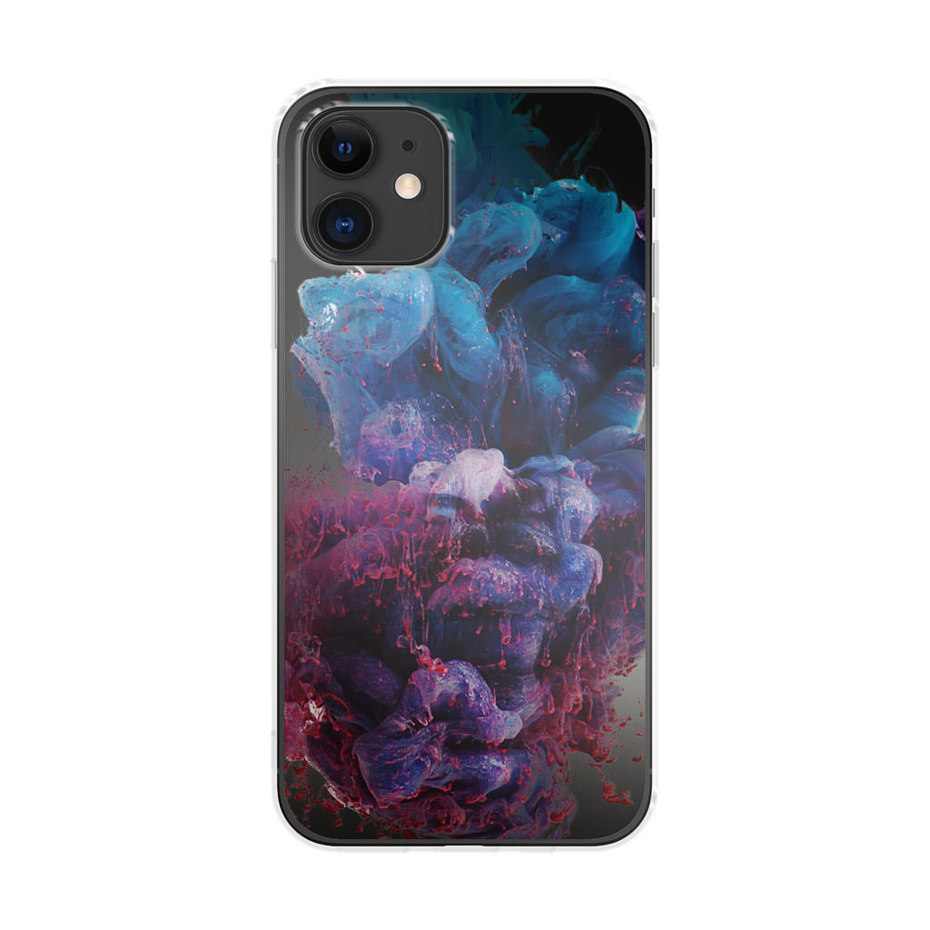 Colorful Dust Art on Black iPhone 12 Case