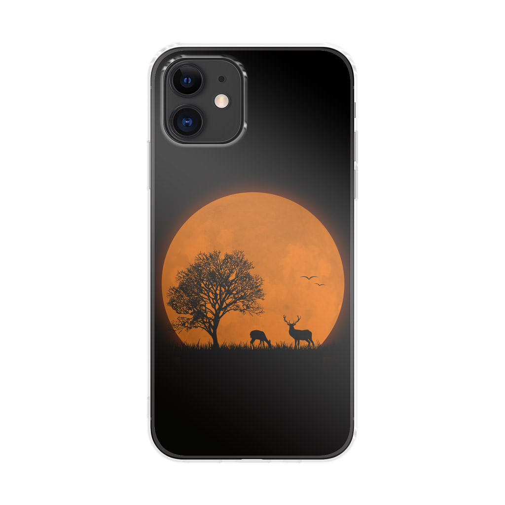 Deer Silhouette iPhone 12 Case