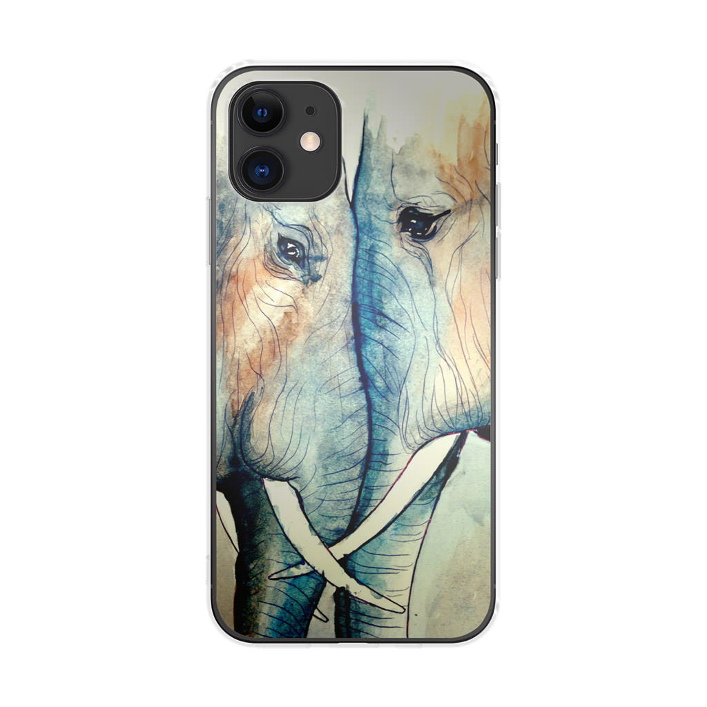 Elephants Sadness iPhone 11 Case