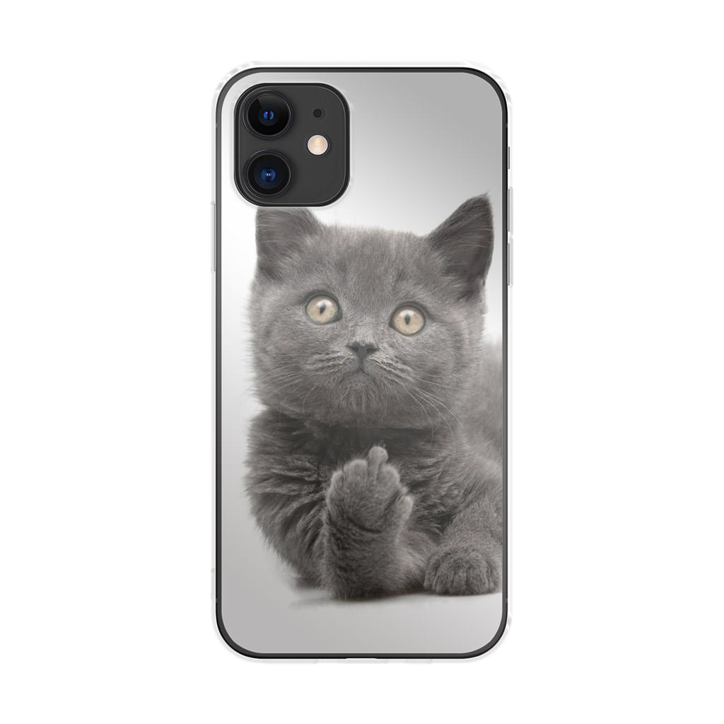 Finger British Shorthair Cat iPhone 11 Case