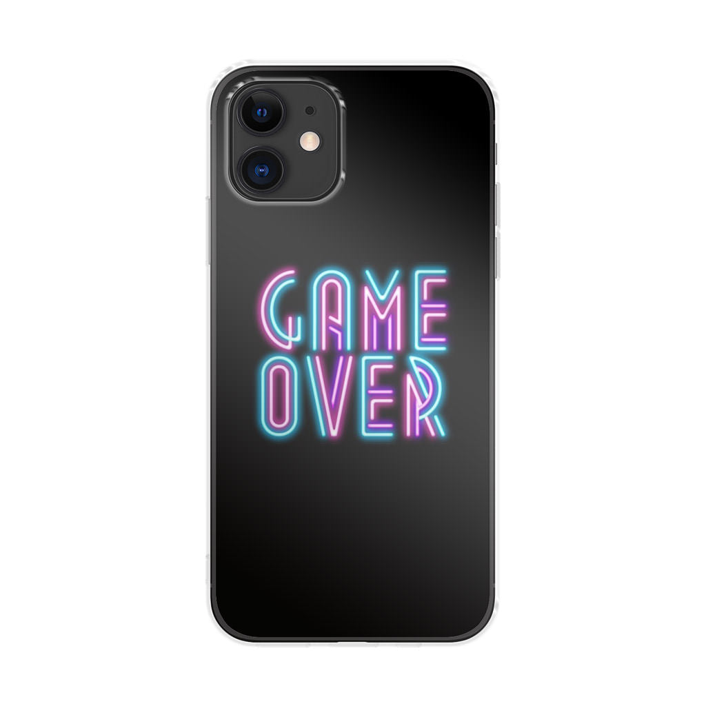 Game Over Neon iPhone 12 Case