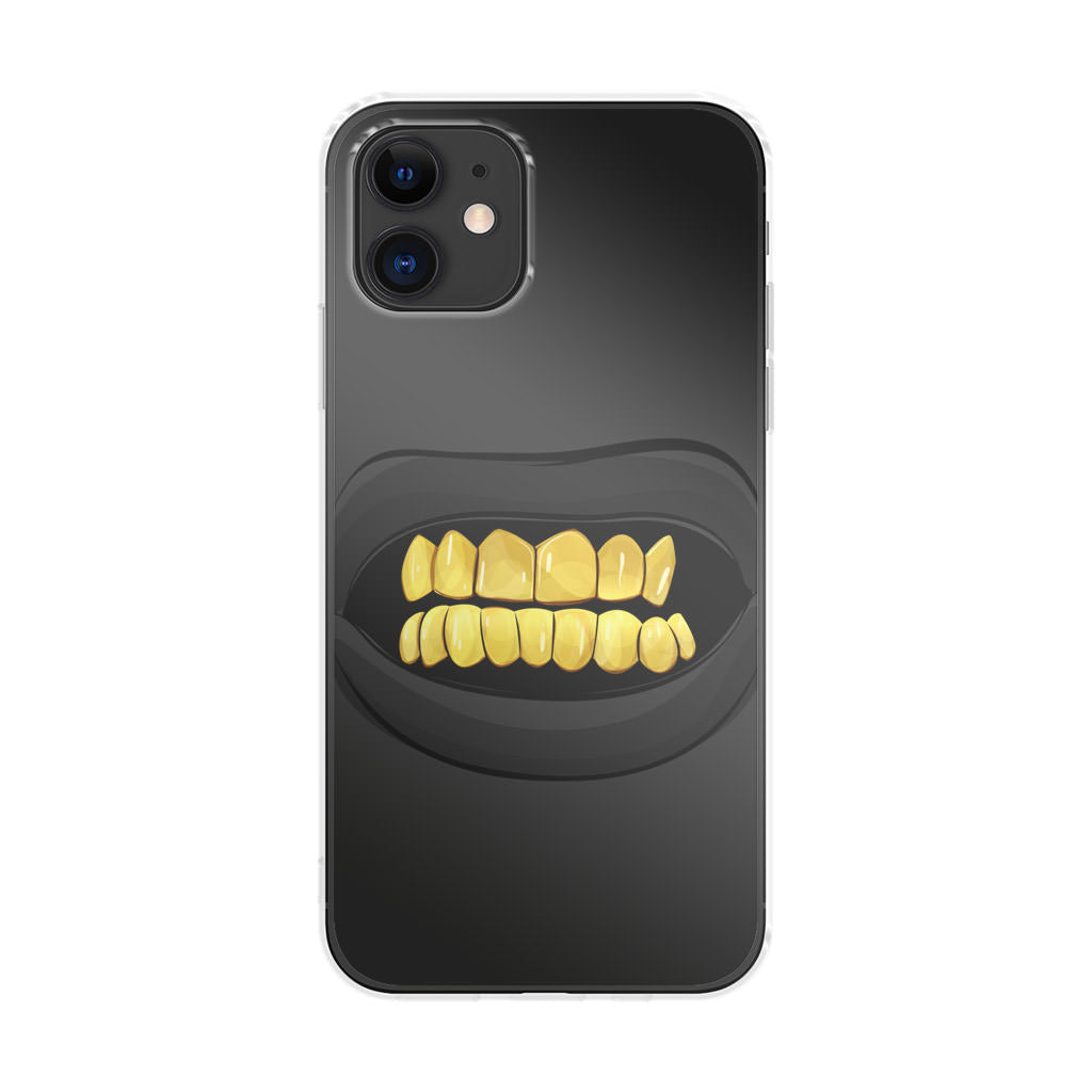 Gold Grillz iPhone 12 mini Case