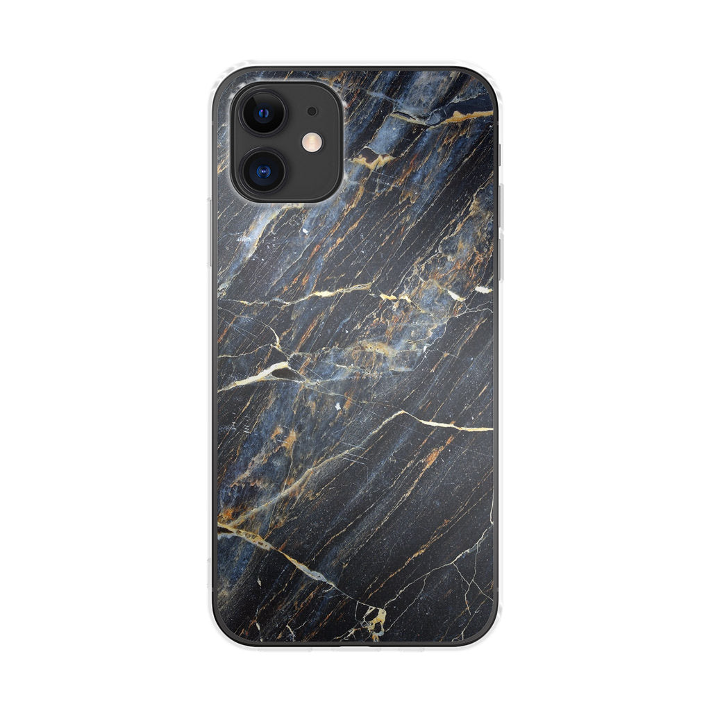 Golden Black Marble iPhone 12 Case
