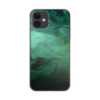 Green Abstract Art iPhone 12 Case