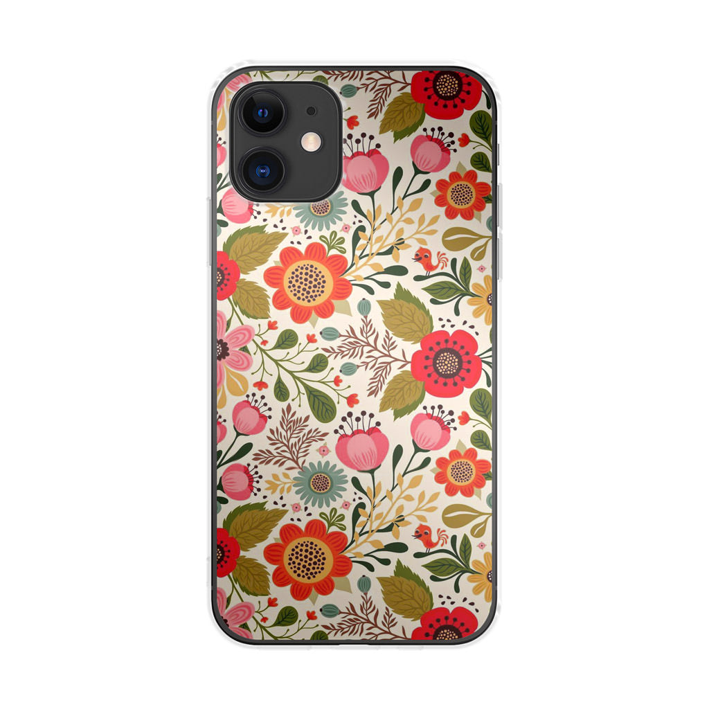 Hello Spring Pattern iPhone 11 Case