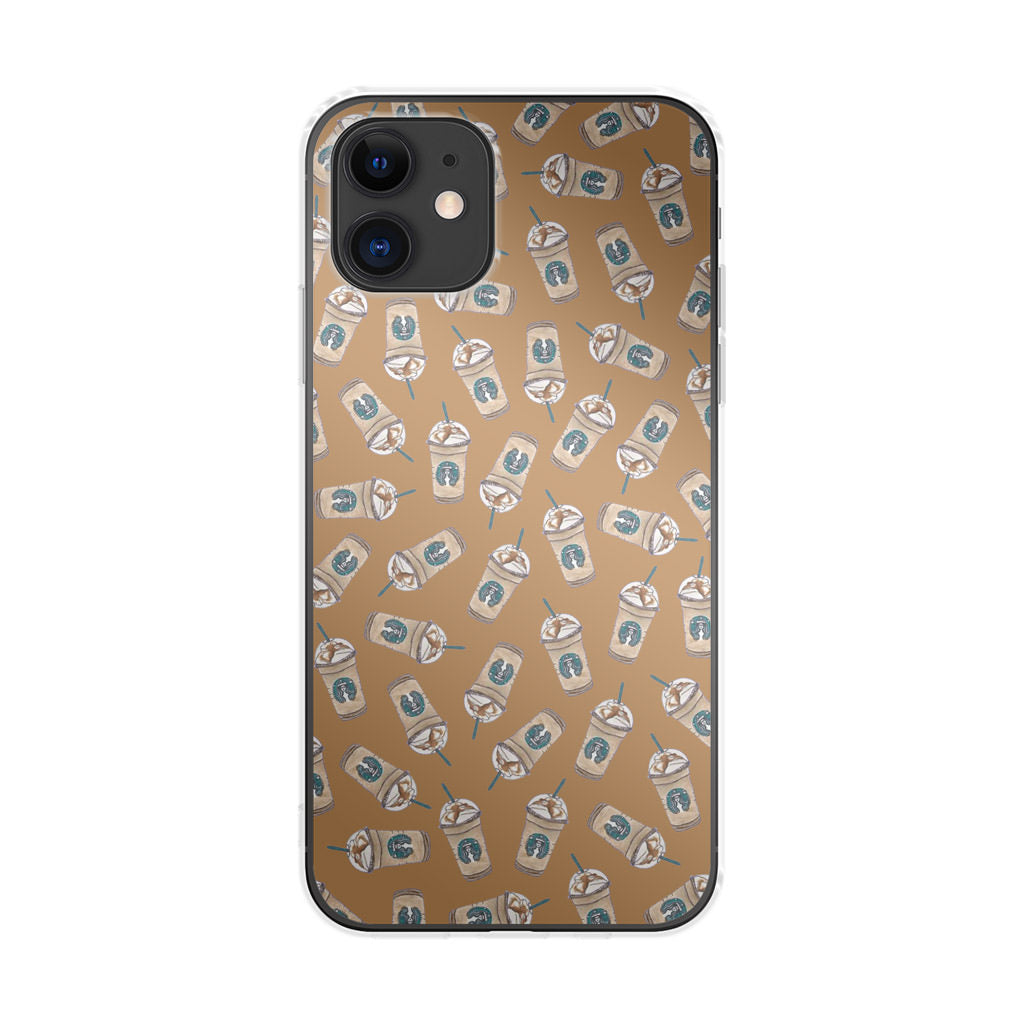 Iced Cappuccinos Lover Pattern iPhone 11 Case