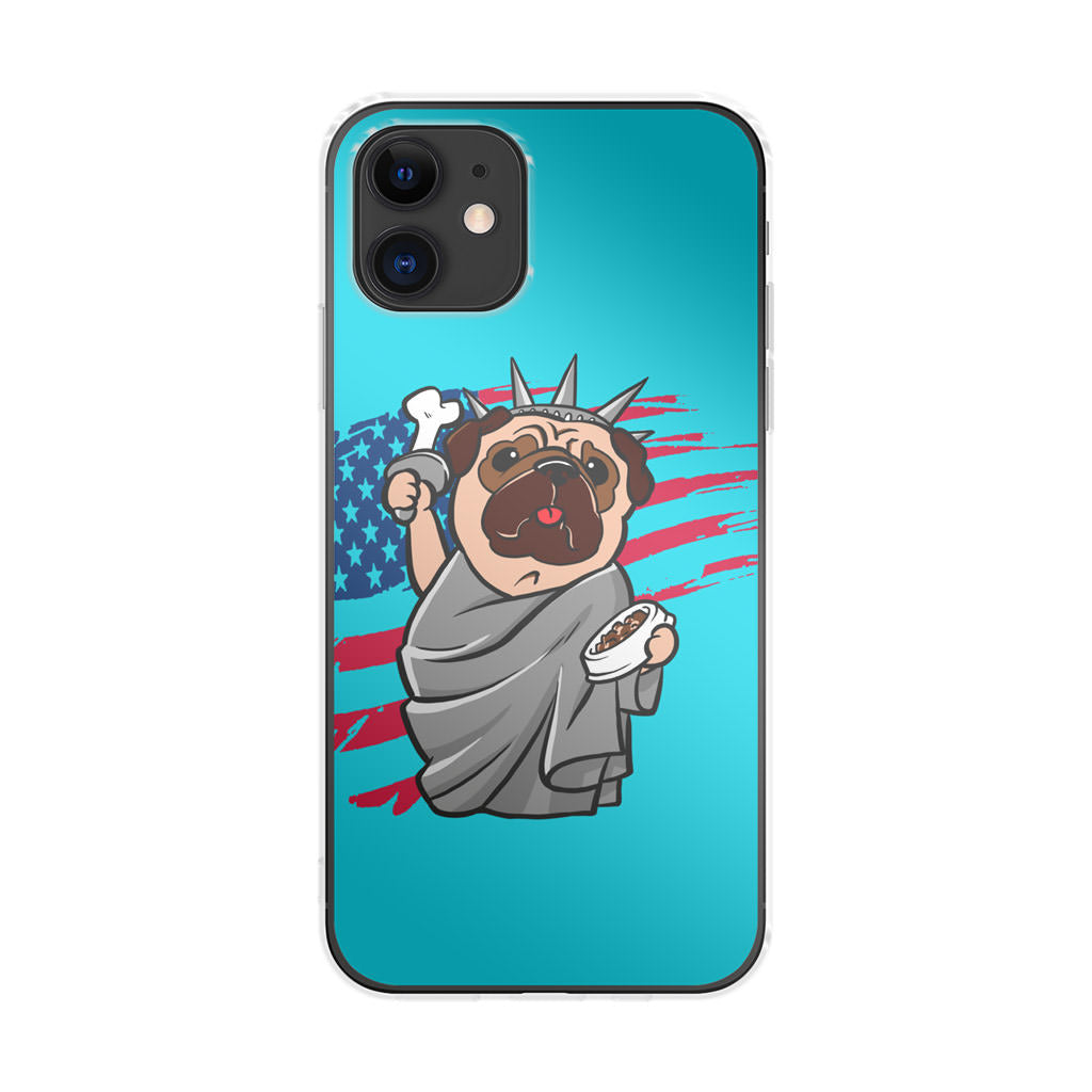 Independence Day Pug iPhone 12 mini Case