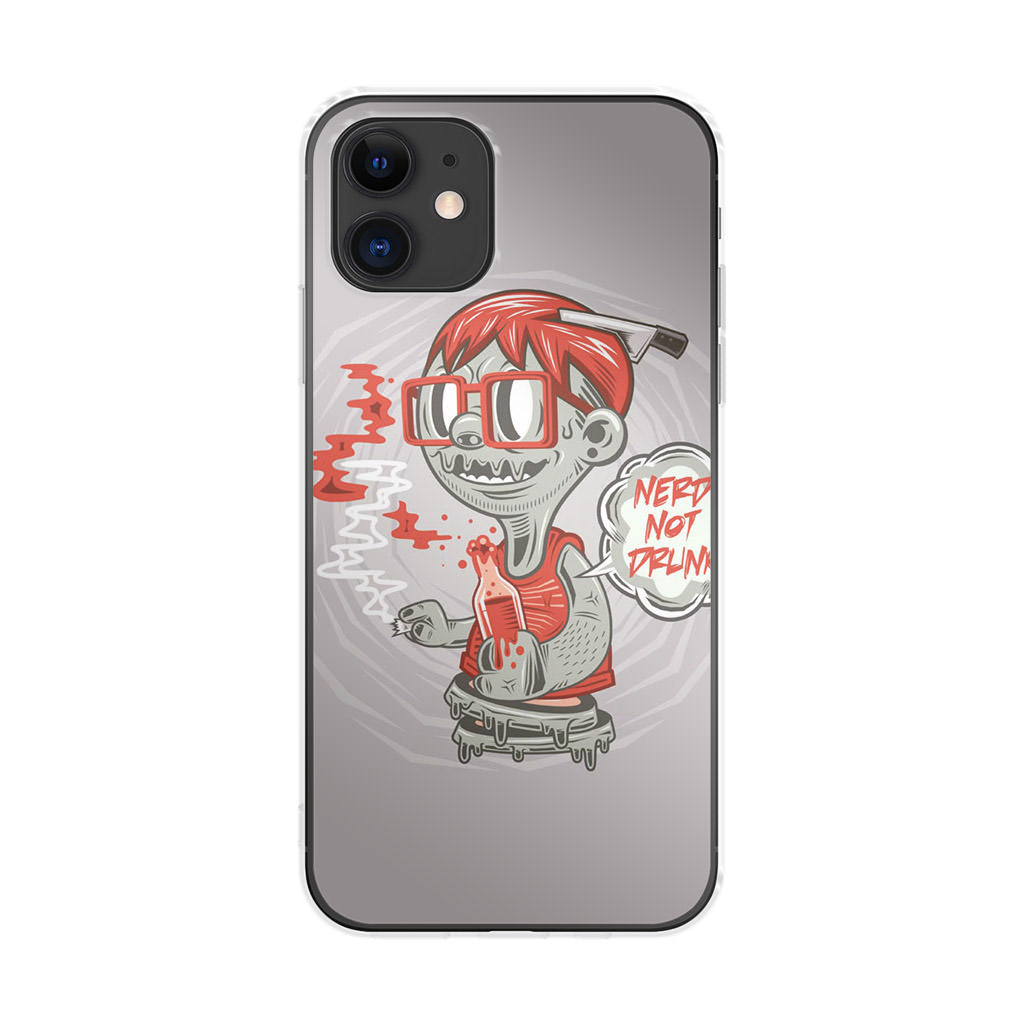 Nerd Not Drunk Zombie iPhone 12 Case