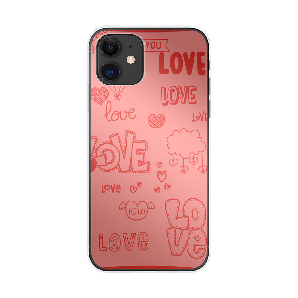 Pink Lover iPhone 12 mini Case