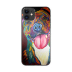 Pitbull Painting Art iPhone 12 Case