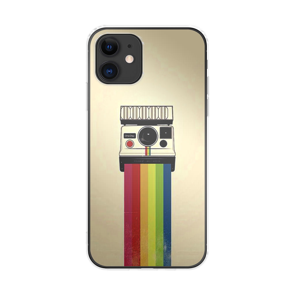 Polaroid Camera Colorful Rainbow iPhone 11 Case